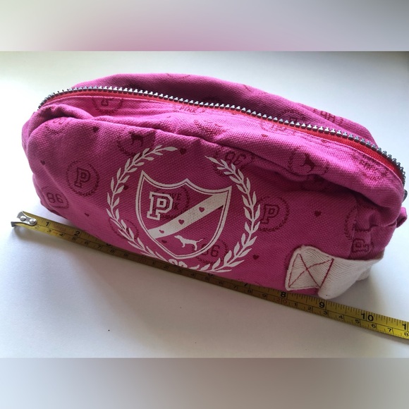 NWT VINTAGE VICTORIA'S SECRET PINK MAKEUP BAG COSMETIC BAG PENCIL BAG TRAVEL - Picture 7 of 7
